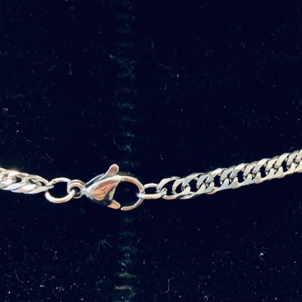Silver Anchor Pendant Necklace